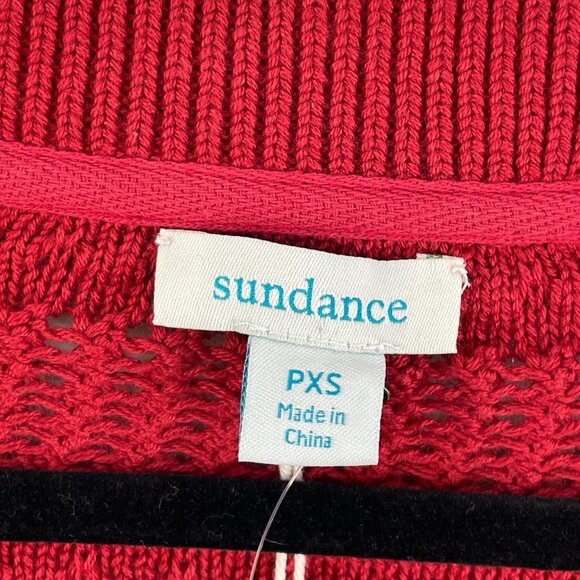NEW Sundance PXS Red Button Up Cardigan Sweater V Neck Long Sleeve - Picture 3 of 10